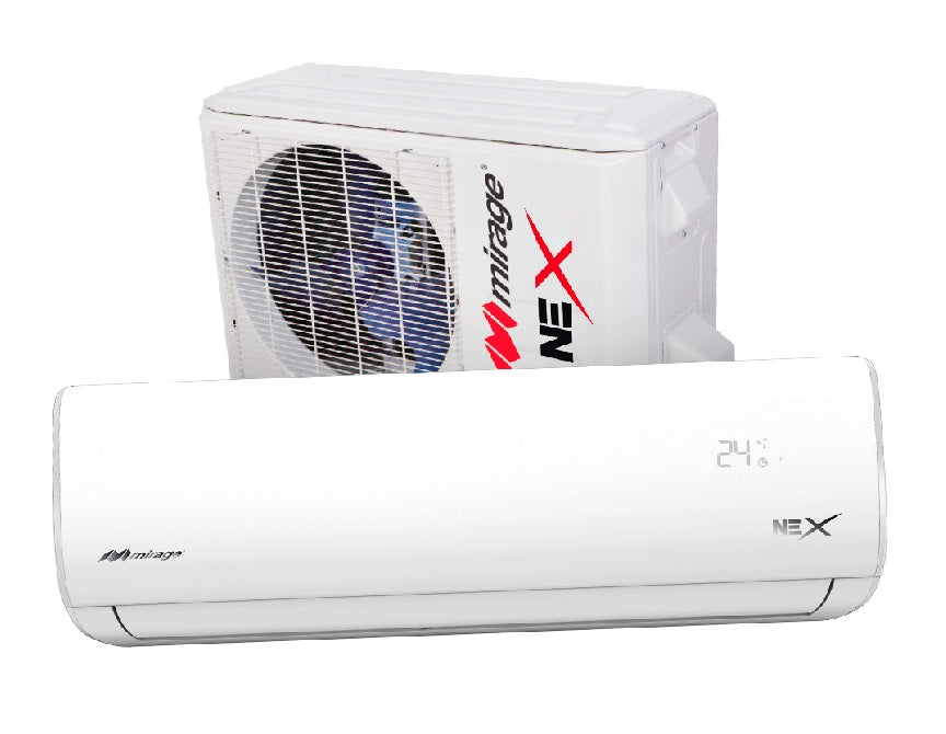 Aire Minisplit 220v Mirage 1 Tonelada solo Frio 12000 Btu R410a Nex