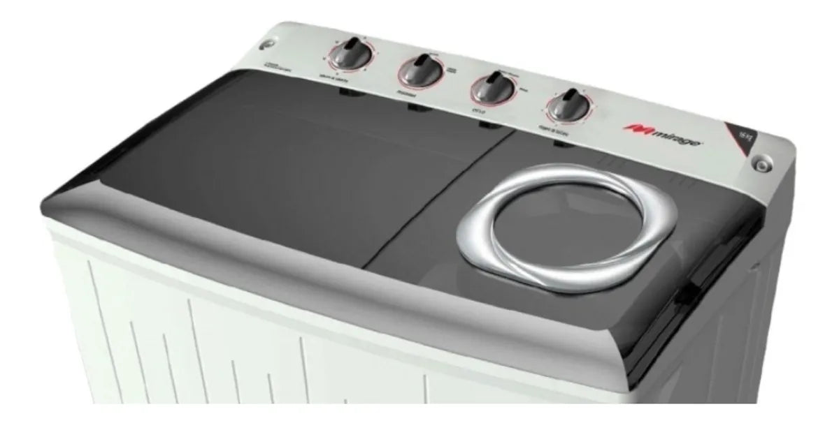 Lavadora Mirage Semiautomática Doble Tina | Lms016m 16 Kg Blanco