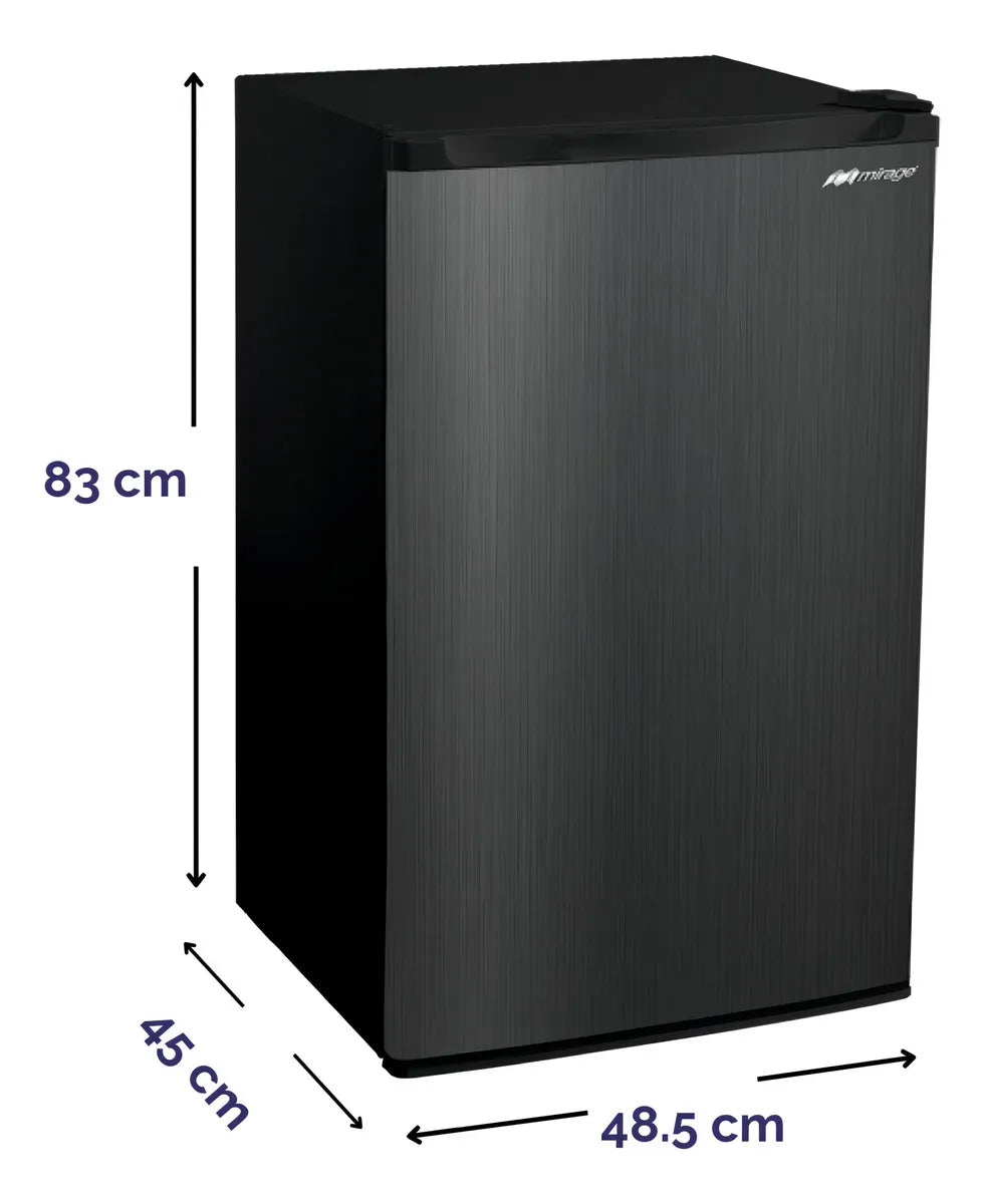 Refrigerador Frigobar Mirage Mrx33es Color Acero Inoxidable Oscuro Con Capacidad De 93l Acero Inoxidable Oscuro