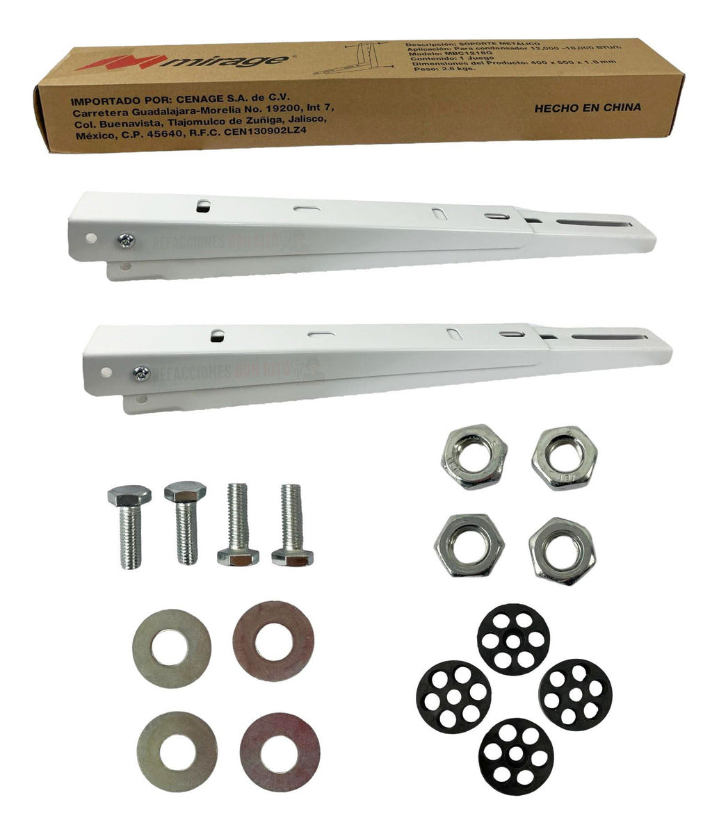 Base Soporte Pared Condensador Minisplit 1 Y 1.5 Ton Mirage