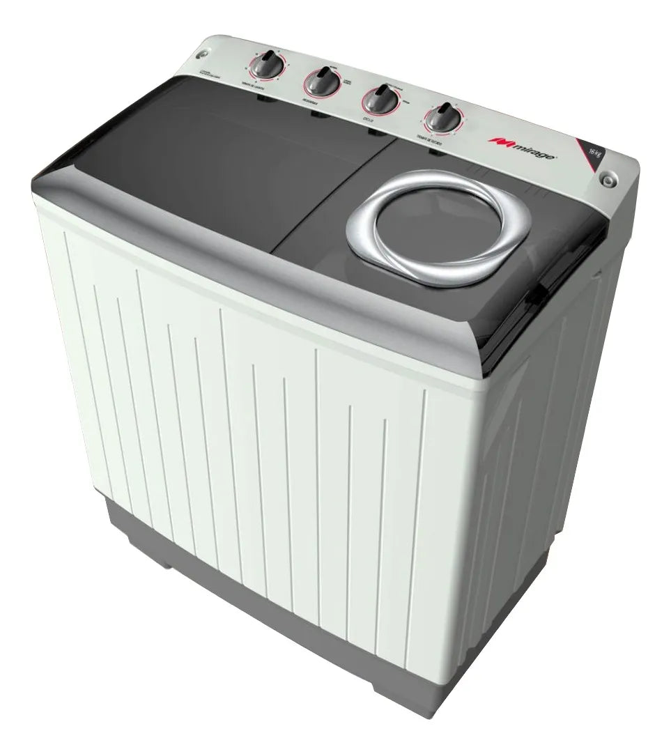 Lavadora Semi Automatica Mirage Doble Tina 13kg Lms013m Blanco