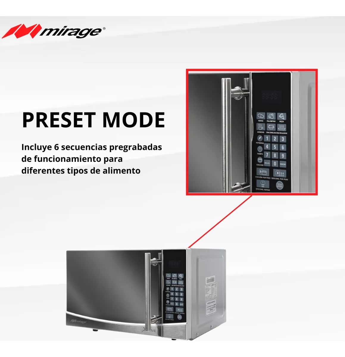 Microondas Mirage + Ventilador De 18 Pulgadas 3 En 1 Antek