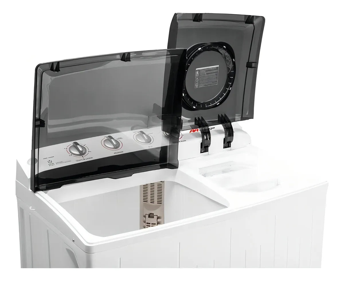 Lavadora Mirage Semiautomática Doble Tina | Lms016m 16 Kg Blanco
