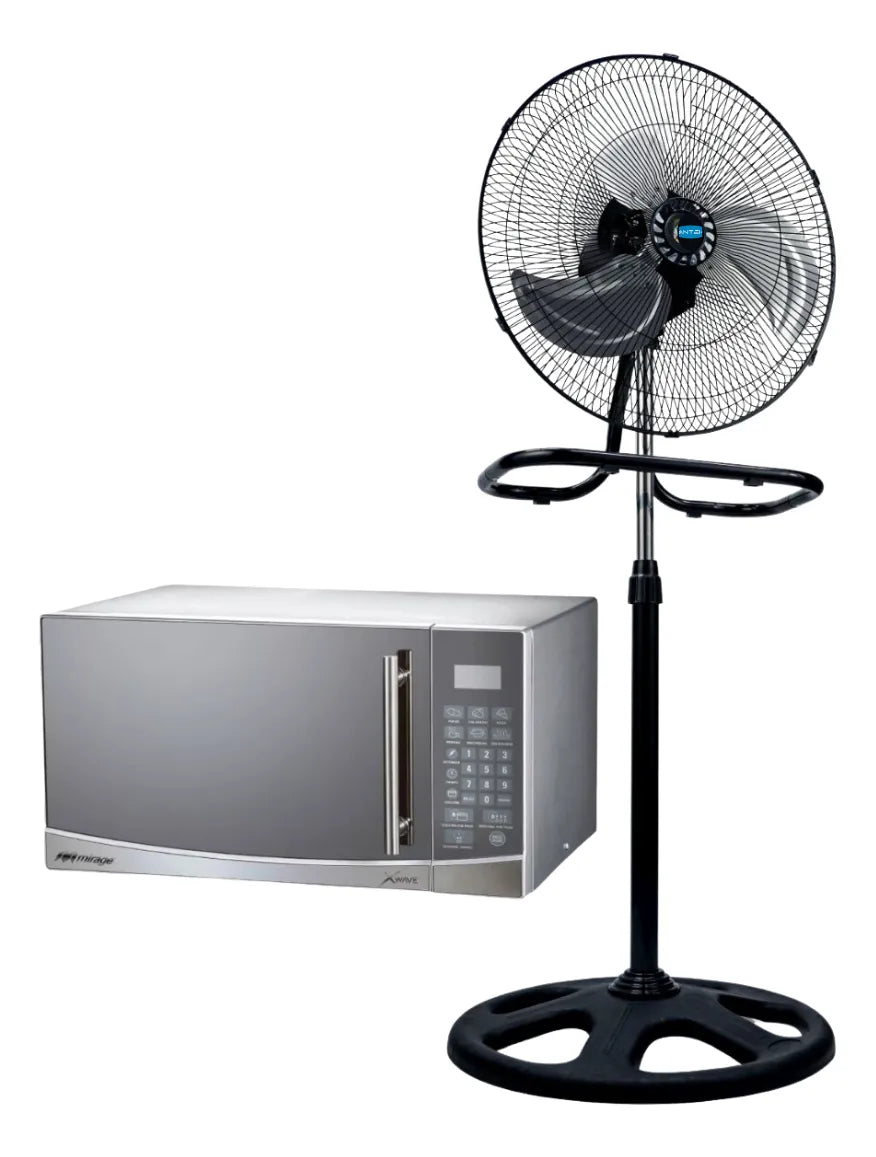 Microondas Mirage + Ventilador De 18 Pulgadas 3 En 1 Antek