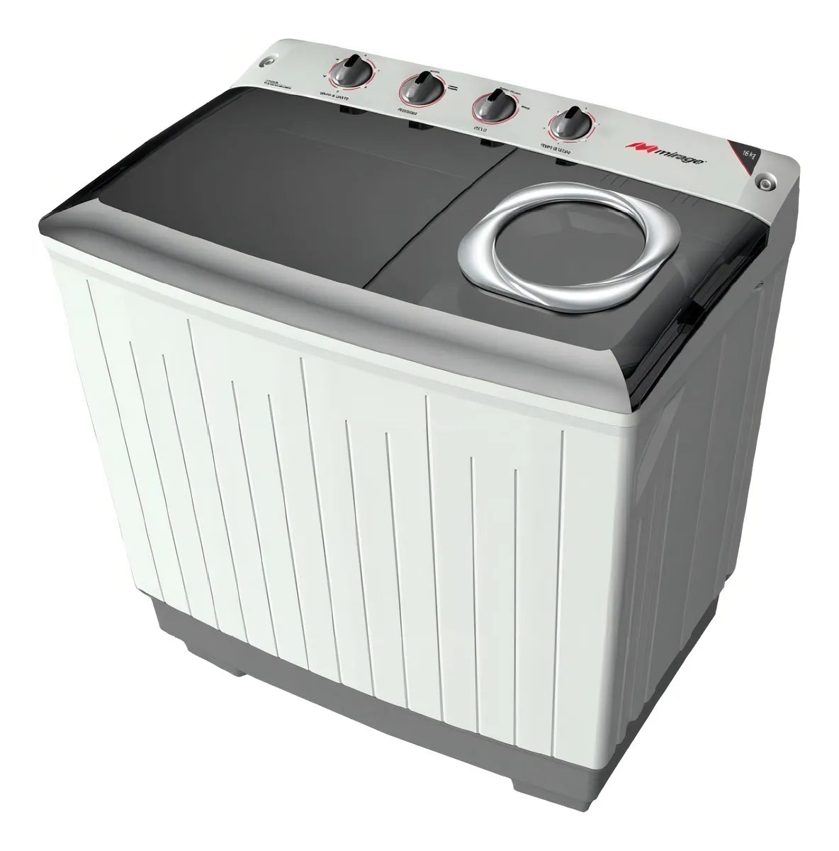 Lavadora Mirage Semiautomática Doble Tina | Lms016m 16 Kg Blanco