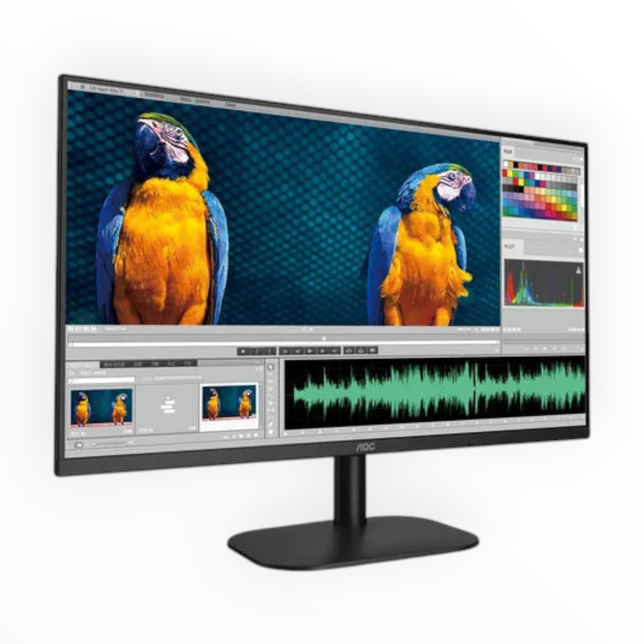 Monitor Aoc 22b2hm Led 21.5 Full Hd Widescreen 75hz Hdm /v Color Negro