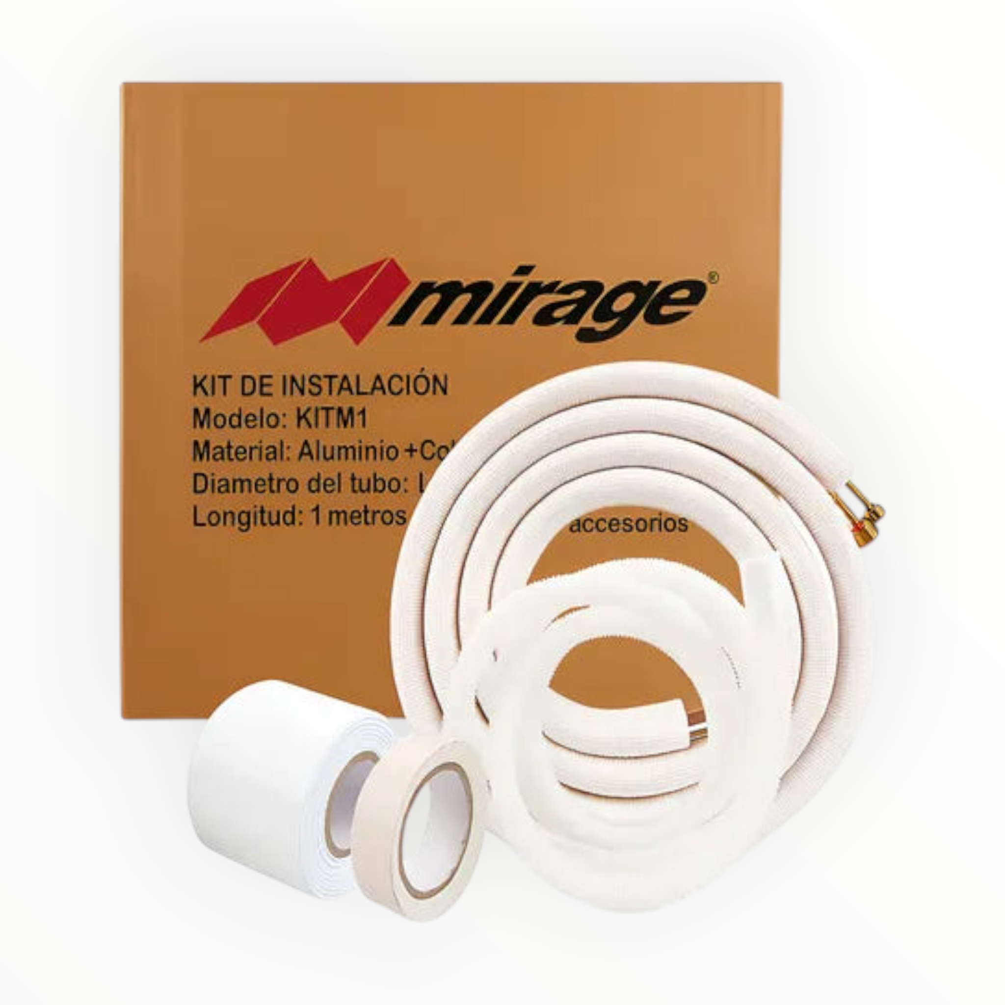 Kit De Instalacion Para Mini Split Mirage 1/4 Y 1/2- 4 Mts