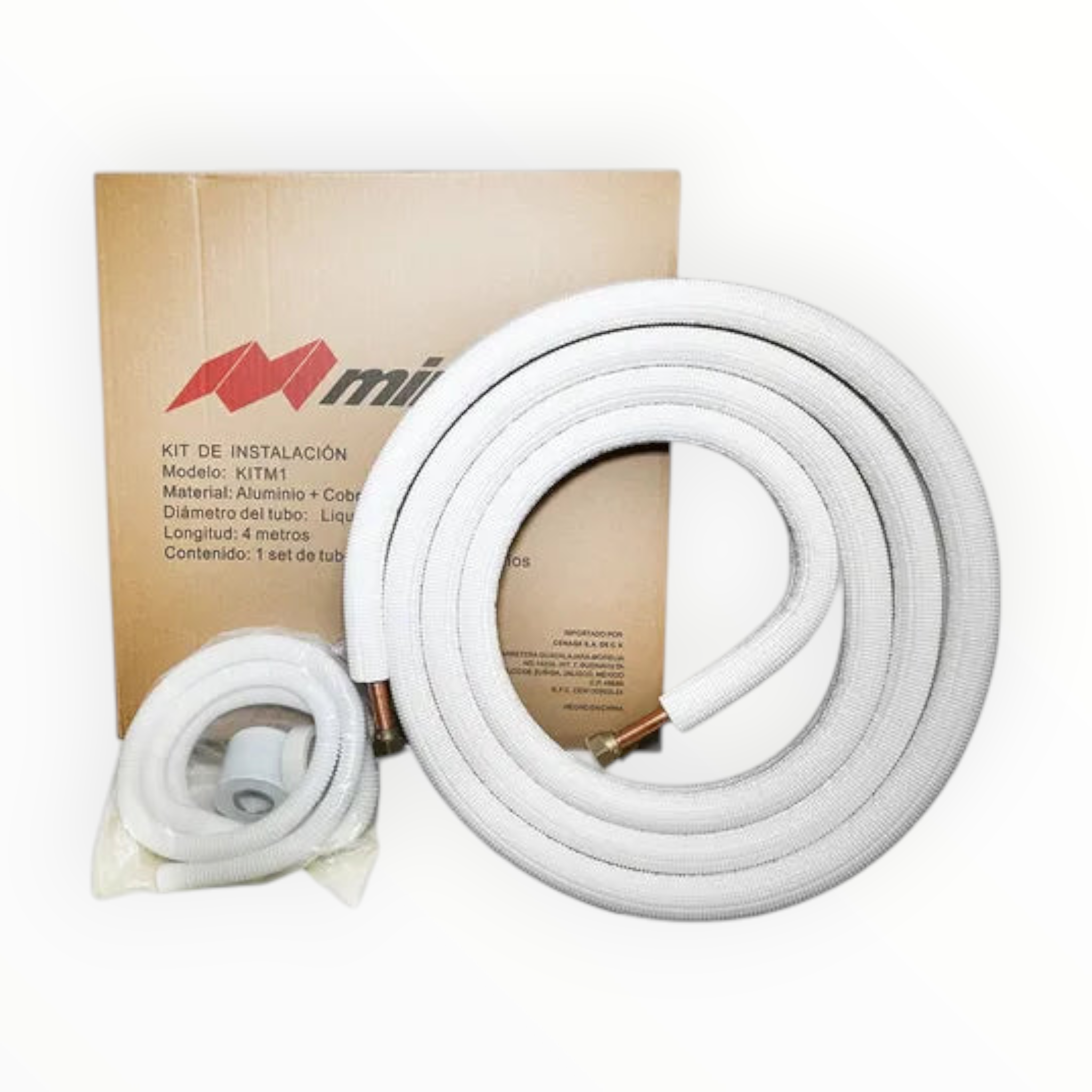 Kit De Instalacion Para Mini Split Mirage 1/4 Y 1/2- 4 Mts