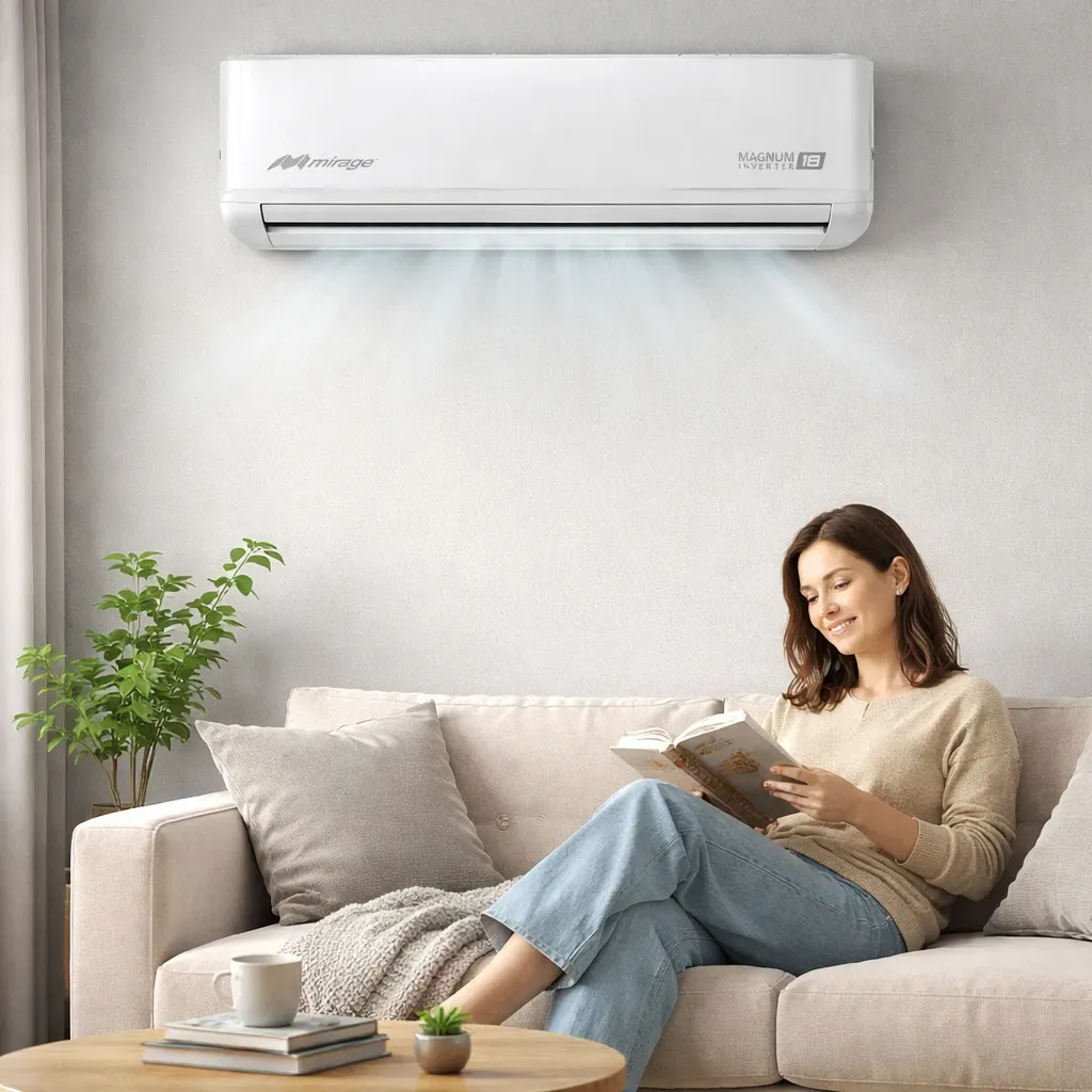 Minisplit Mirage Inverter Magnum 18 - 3 Ton, 220V, Frío y Calor (CMC361V)
