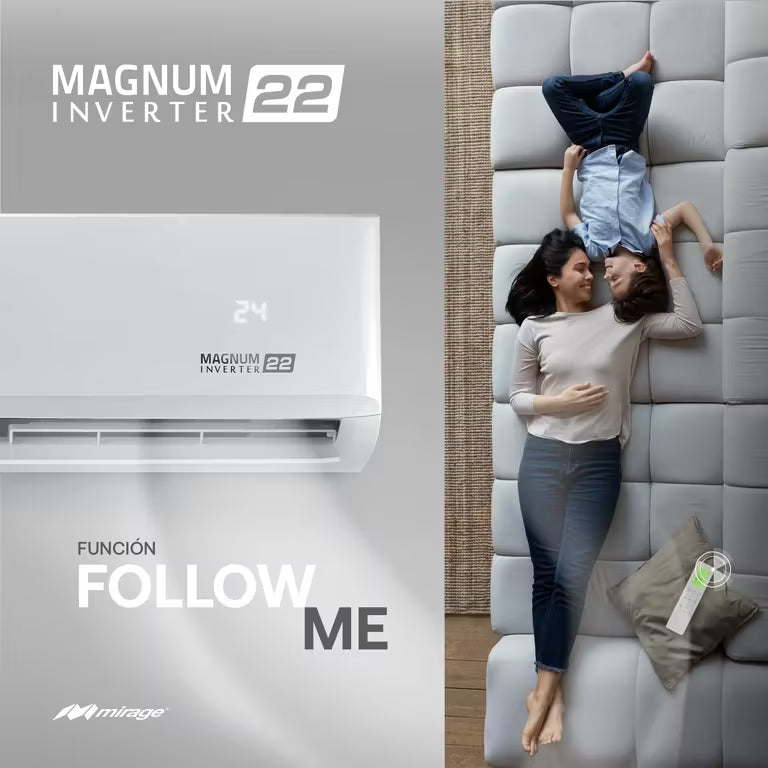 Minisplit Mirage Inverter Magnum 22 - 1 Ton, 220V, Frío y Calor (CMC121V)