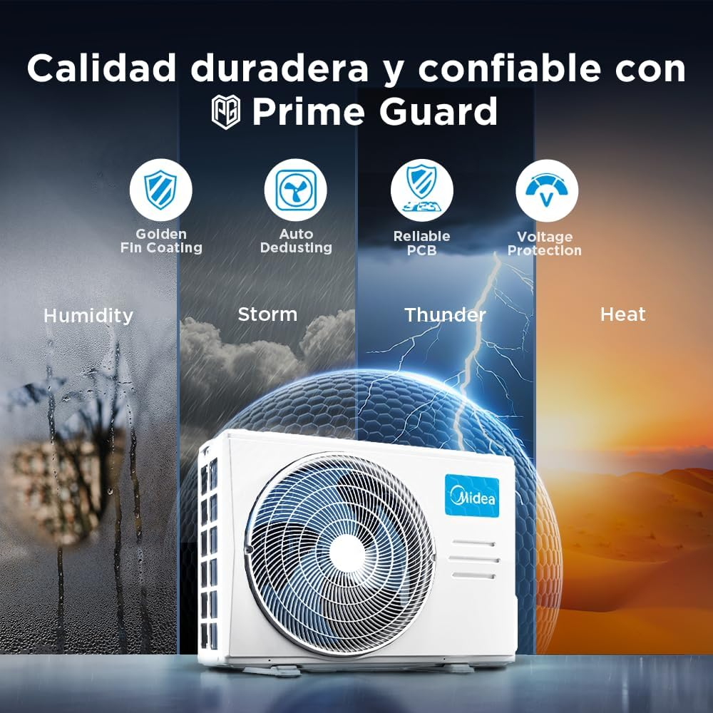 Minisplit Midea AI Ecomaster - 1 Ton, 110V, Frío y Calor (MAS12H1EZI)