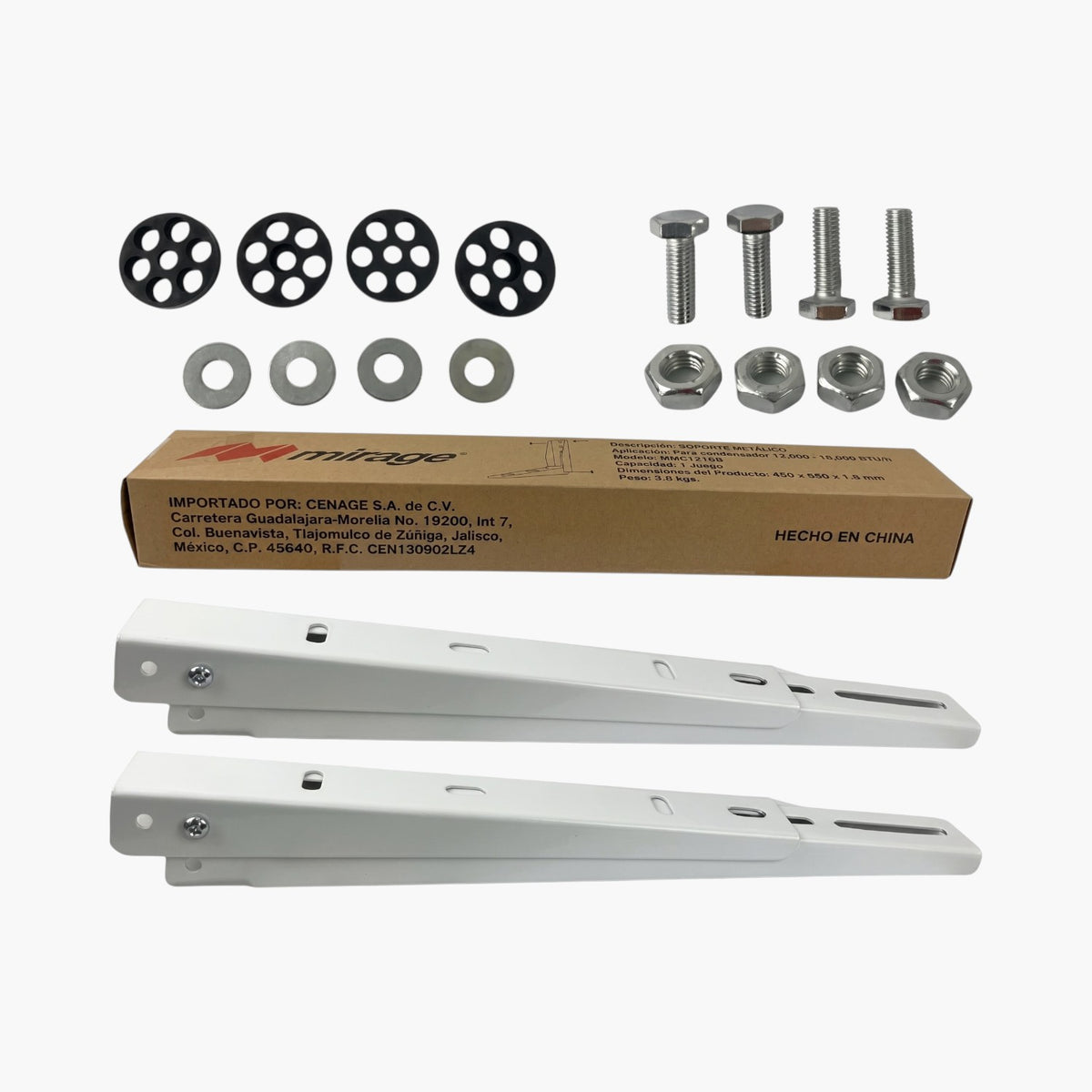 Base Soporte Pared Condensador Minisplit 1 Y 1.5 Ton Mirage