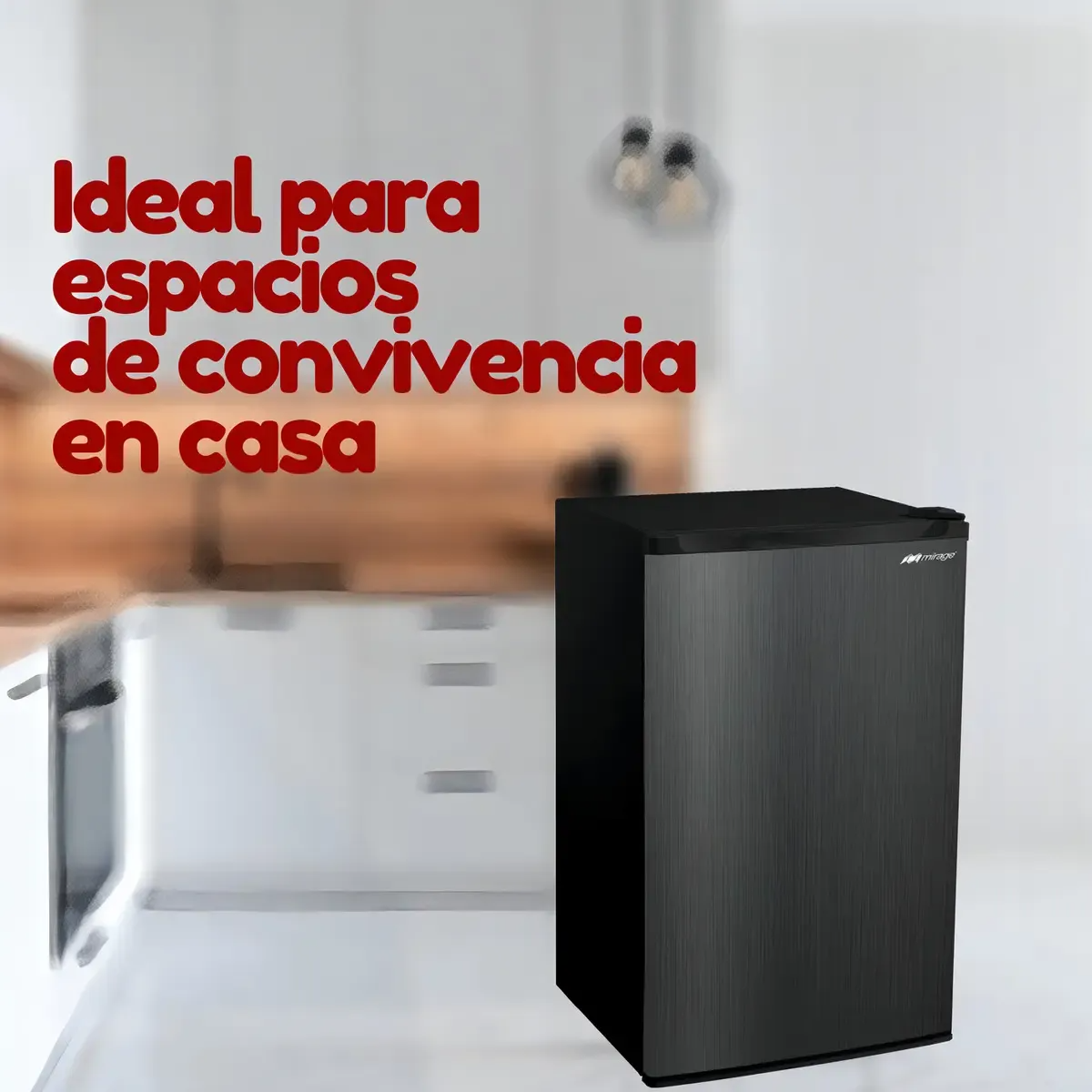 Refrigerador Frigobar Mirage Mrx33es Color Acero Inoxidable Oscuro Con Capacidad De 93l Acero Inoxidable Oscuro
