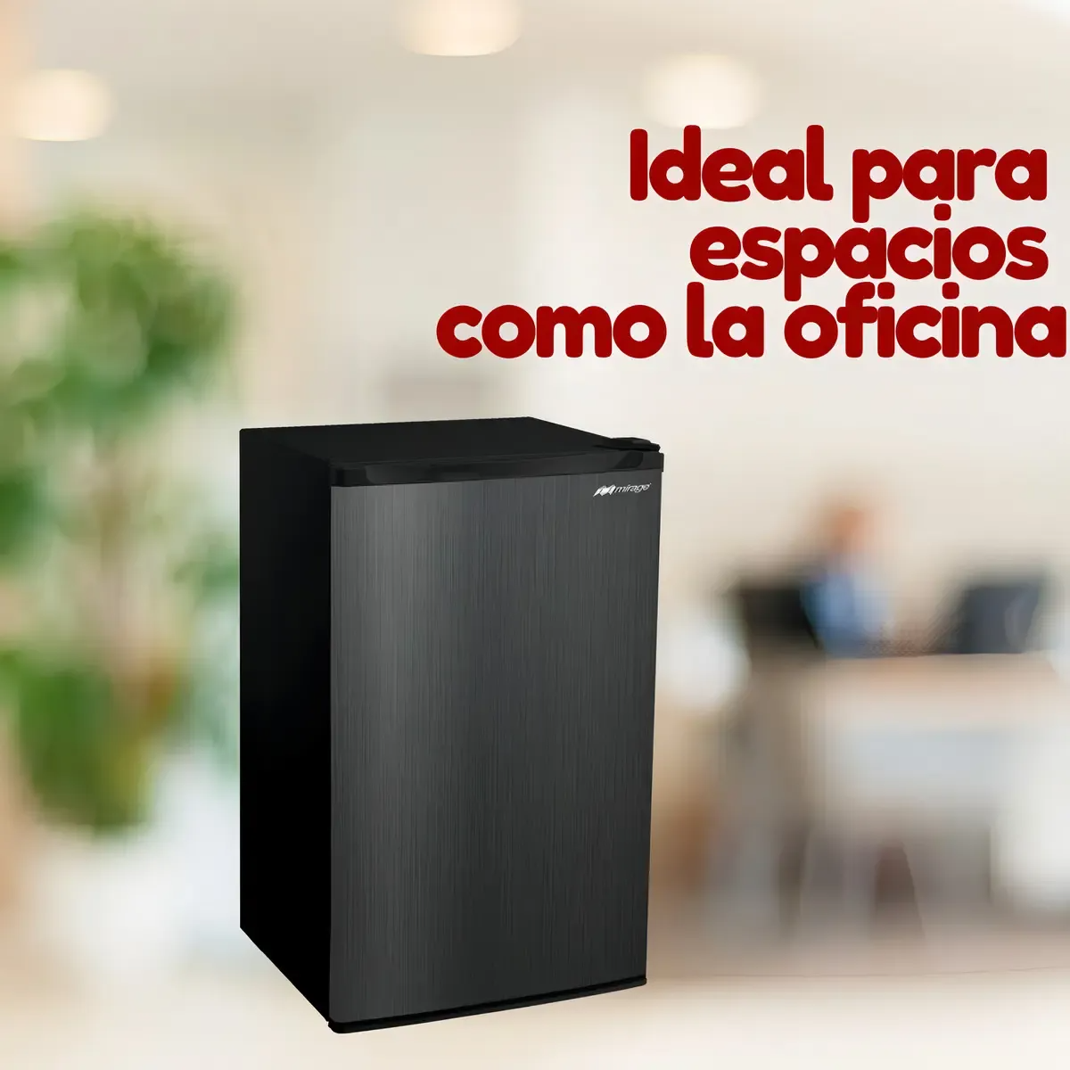 Refrigerador Frigobar Mirage Mrx33es Color Acero Inoxidable Oscuro Con Capacidad De 93l Acero Inoxidable Oscuro
