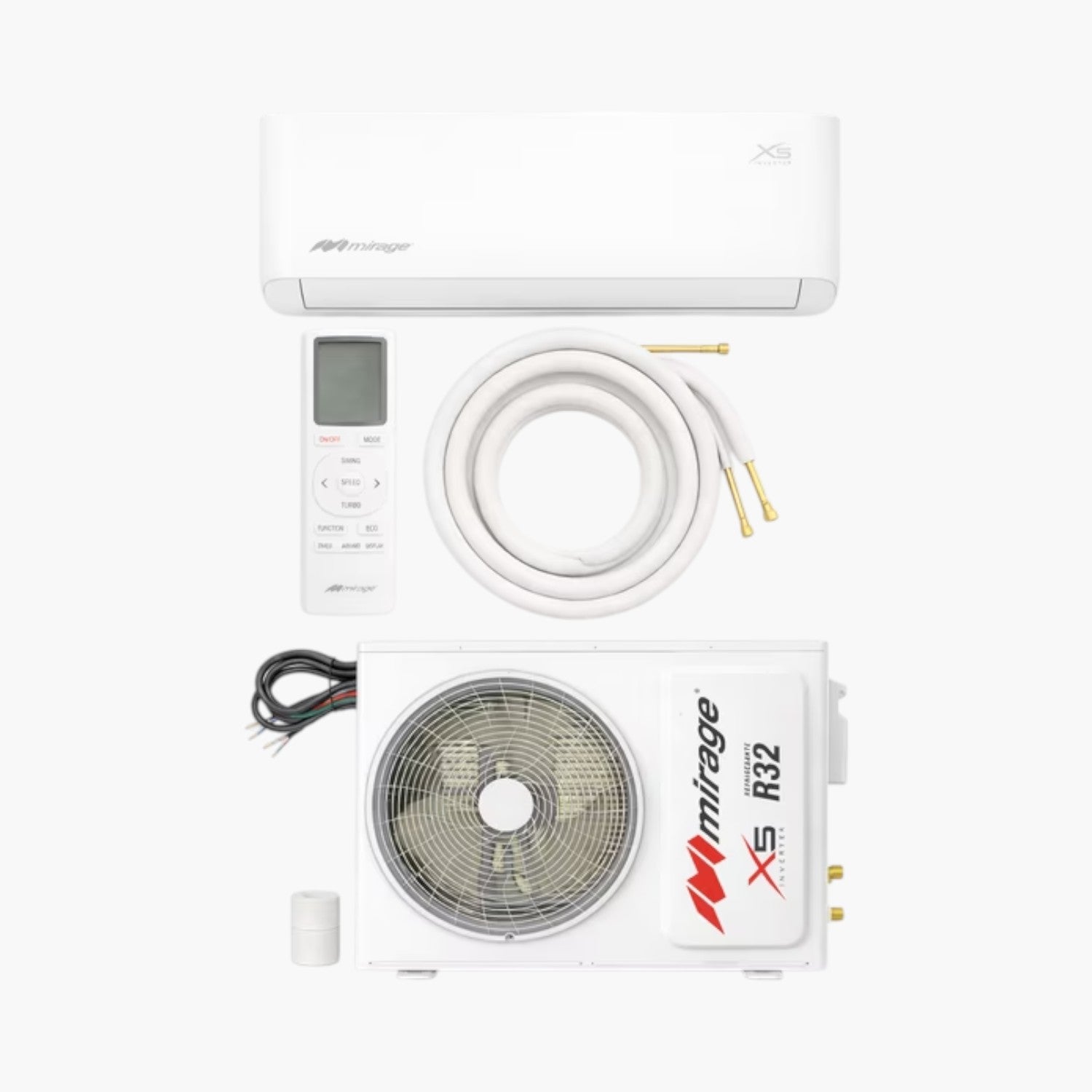 Minisplit Mirage Convencional X5 - 1 Ton, 110V, Solo Frío (CHF120C)