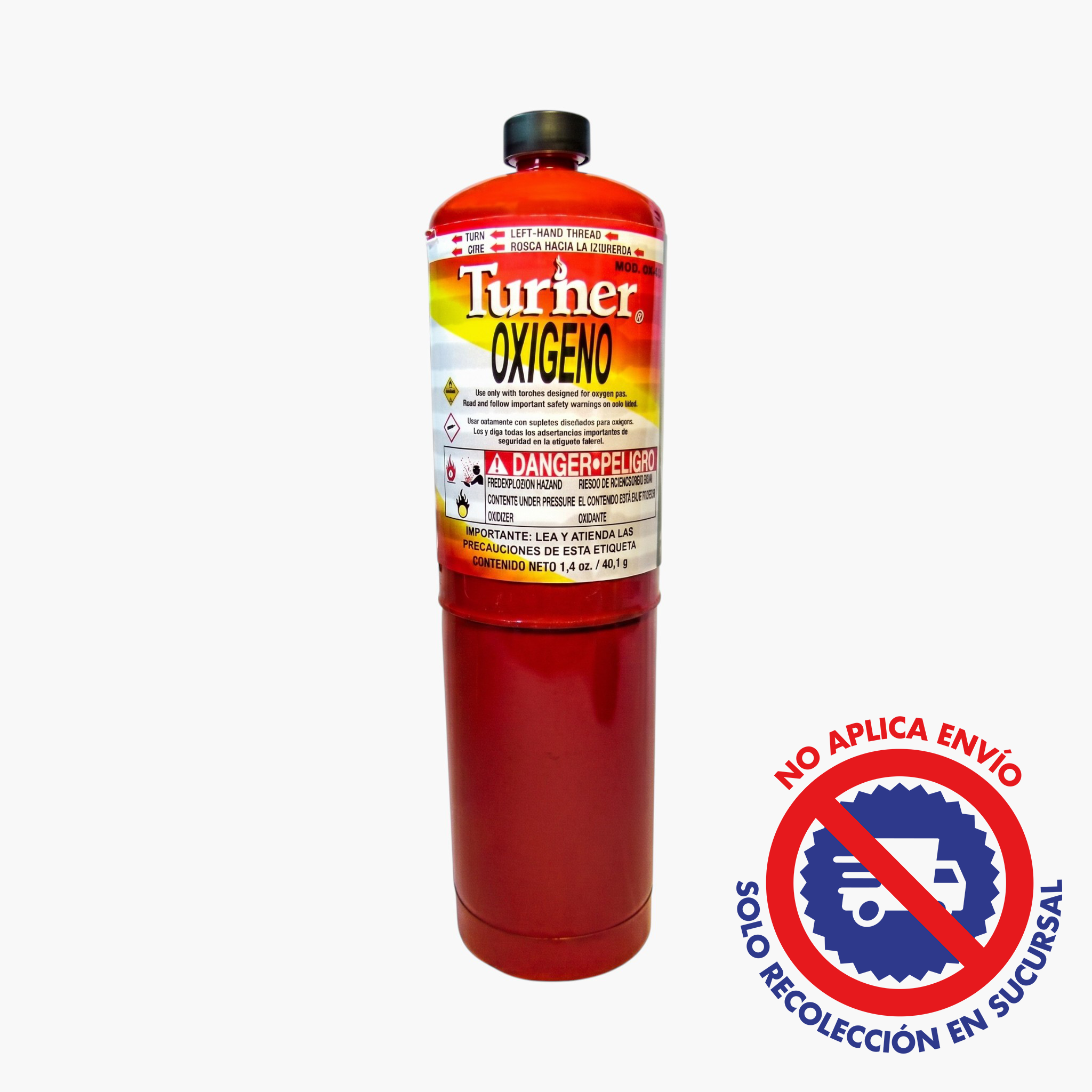 Tanque Turner Oxígeno Para Soldar Tubos Refrigeración