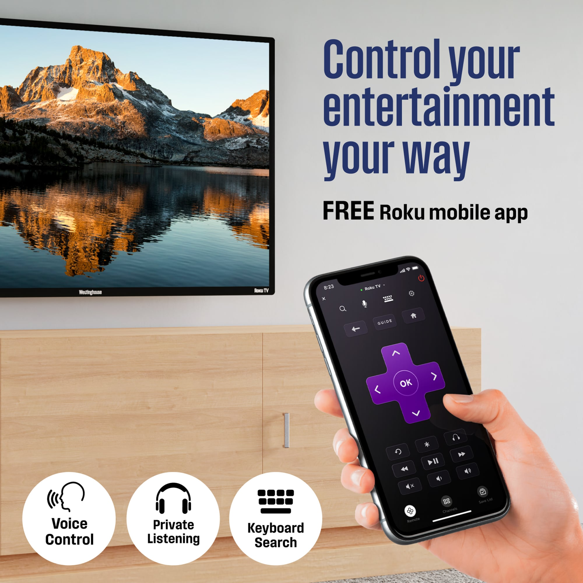 Pantalla Smart TV Hisense 40 Pulgadas Full HD Roku 40H4030F4