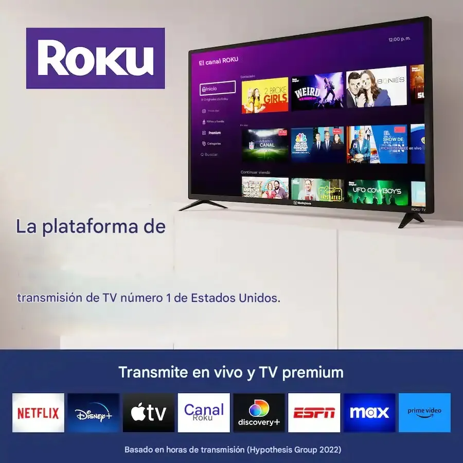 Pantalla Westinghouse Wr50ue4520 50 4k Uhd Roku Smart Tv