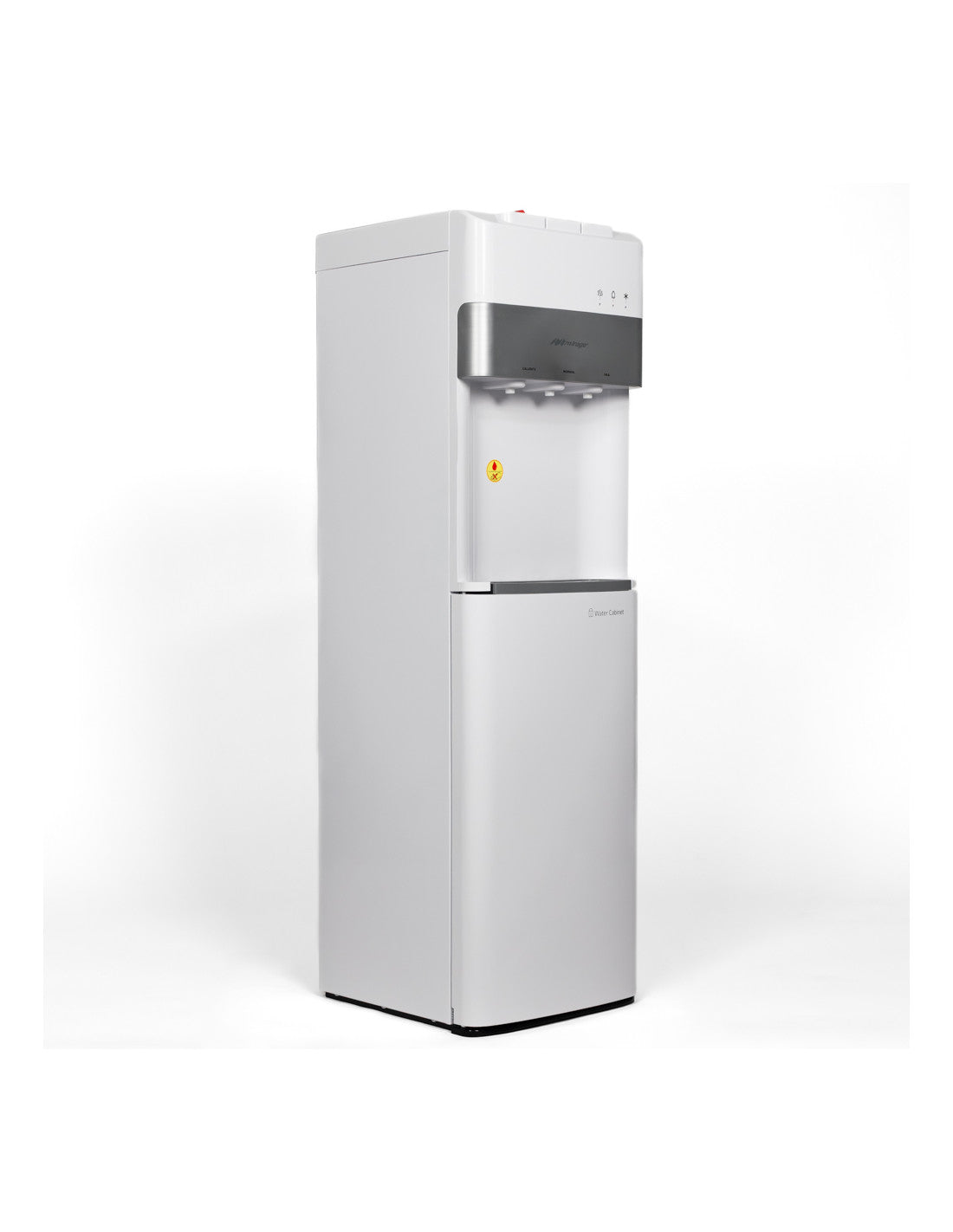 Dispensador De Agua Mirage Disx 30 | Garrafón Oculto 20l | Despachador De 3 Llaves Fria, Caliente Y Templada | Color Blanco Nieve | Mdd30hd - Blanco